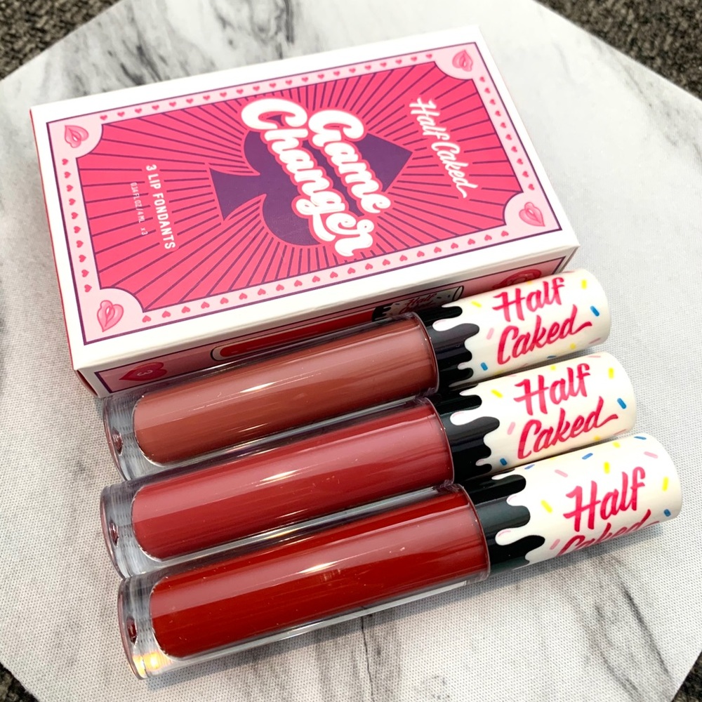 Half Caked Game Changer (3) Liquid Lipsticks VEGAN